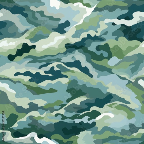 Mountainous Horizon Camouflage Pattern AI Generated