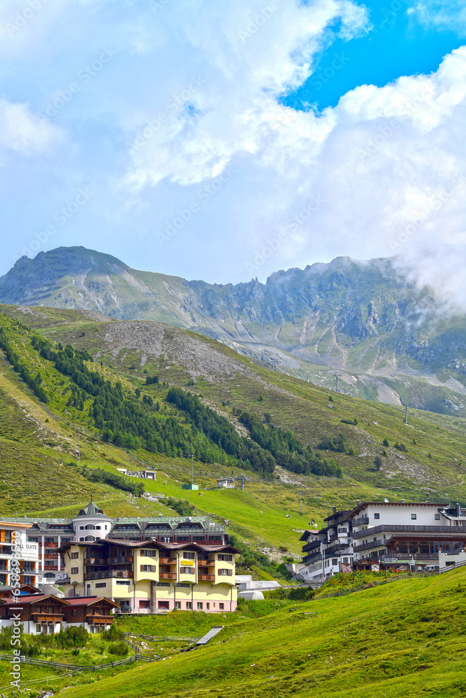 Obraz premium Das Kühtai in den Stubaier Alpen in der Gemeinde Silz, Bezirk Imst, Tirol (Österreich)