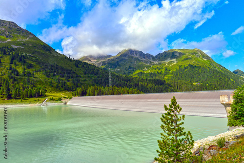 Speichersee Längental in Kühtai, Tirol (österreich) photo