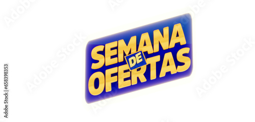 Selo 3D supermercado