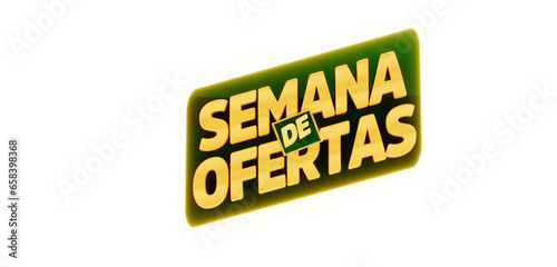 Selo 3D supermercado