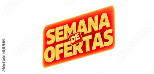 Selo 3D supermercado