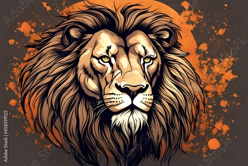 Sticker of lion