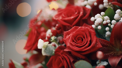 Zoom sur des fleurs  bouquet de fleurs de couleurs blanc  rouge. Macro  lumineux  color  . Fond pour conception et cr  ation graphique.