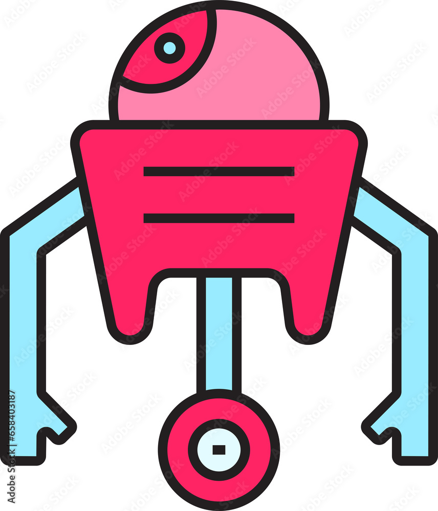 Cute Robot Icon
