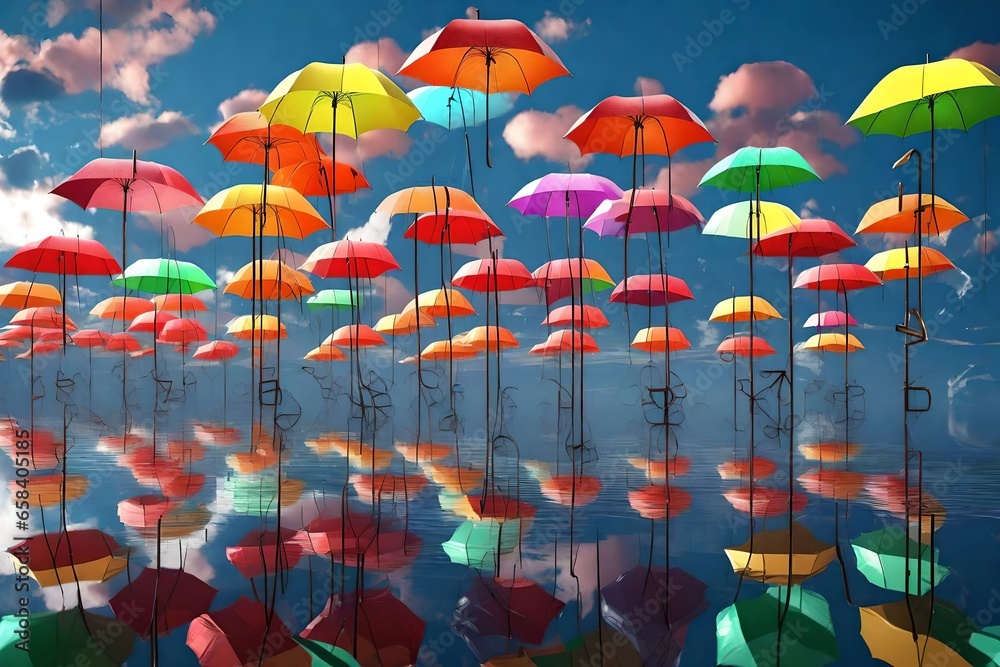 Obraz premium umbrella of the sky
