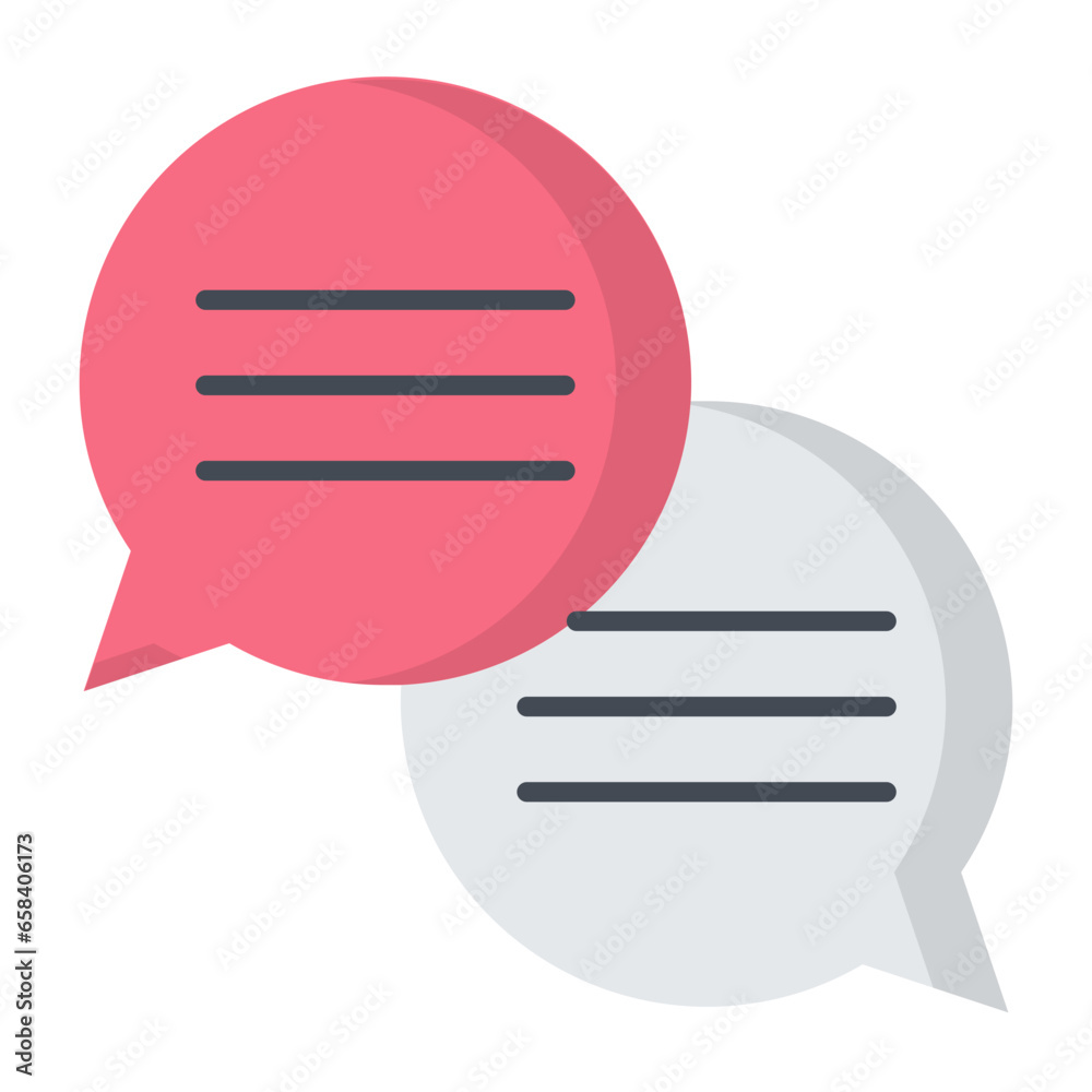 Conversations Flat Icon Conversations Flat Icon
