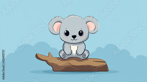 Tiny Koala Outline photo