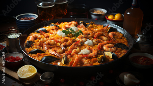 Typical Spanish food and products  delicious aromas and colours