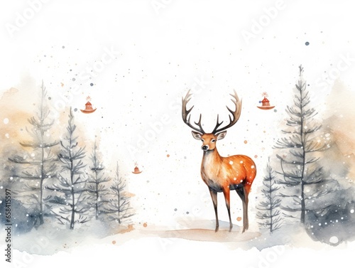 illustration of a young deer. 