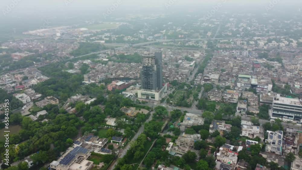 Aerial view of residential area in Lahore Aerial view of residential area in Lahore