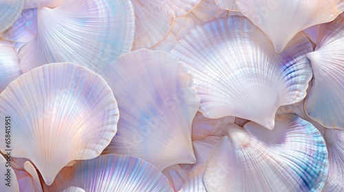 Seashell texture background, shimmering and opalescent shell surface, mesmerizing effekt