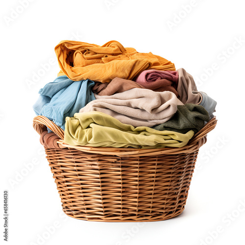 laundry basket on a white background.