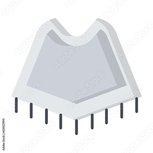 Poncho Flat Icon