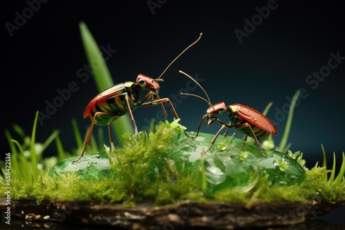 The mysterious world of miniature insects in the grass © PinkiePie