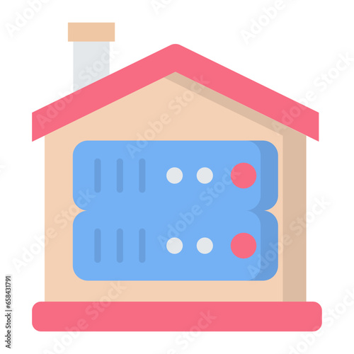 Data Warehouse Flat Icon