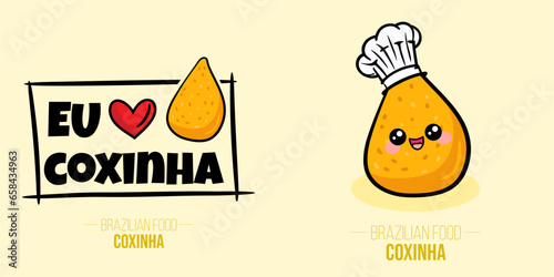 Coxinha de frango, galinha, chicken Brazilian food - Fried