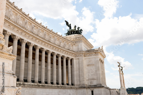 Architectural Sceneries of The Victor Emmanuel II National Monument (Altare della Patria) in Rome, Lazio Region, Italy. (Part III)