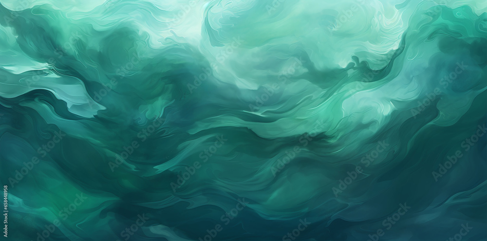 green wavy water texture