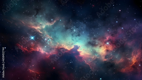 Cosmos, galaxies, colorful, stars, planets, universe photo