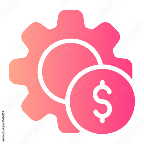 money management gradient icon © ajat