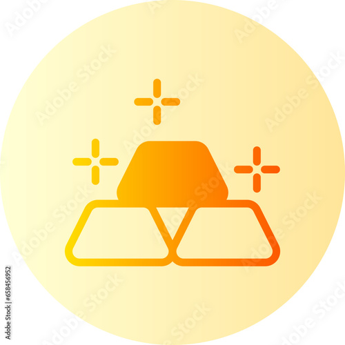 Gold Ingots gradient icon
