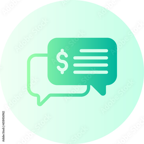 conversation gradient icon