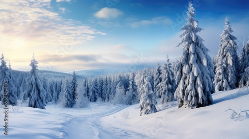 winter landscape in the mountains © faiz