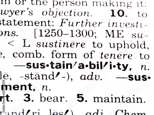 definition of the word sustainability
