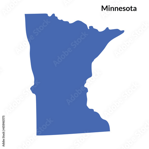 Map of Minnesota. Minnesota map. USA map