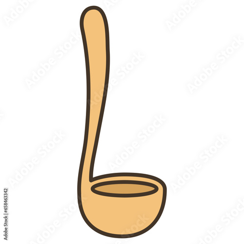 ladle kitchenware illustration