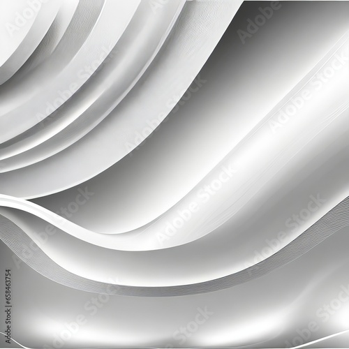 Dynamic Waves in Abstract Grey Background Poster