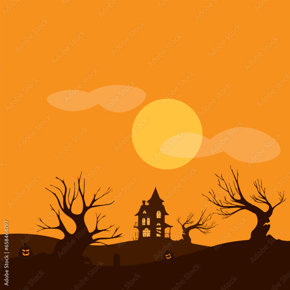 Vector background design with halloween thement