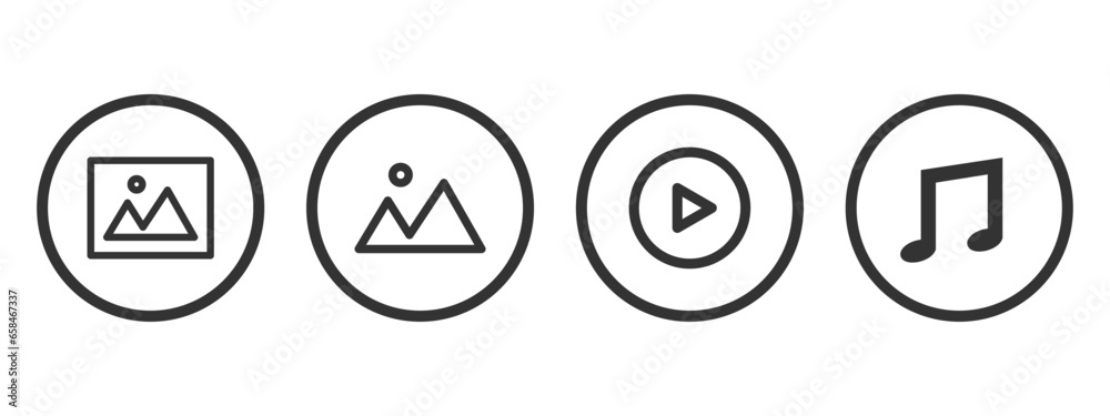 images format jpg png music video mp3 mp4 logo symbol Stock Vector ...