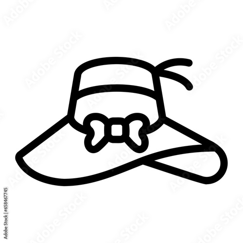 hat Line Icon