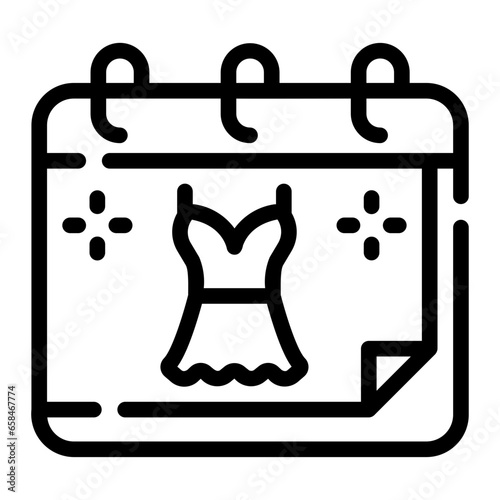 schedule Line Icon