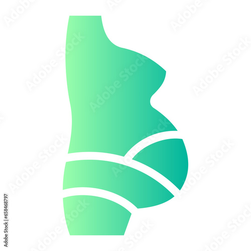 belly gradient icon