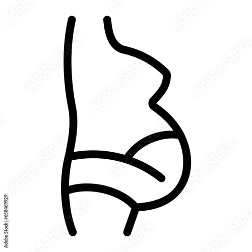 belly line icon