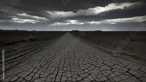 desolate desert landscape
