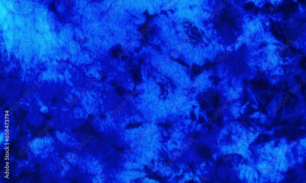 Abstract blue sky decoration tie dye background design.
