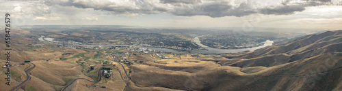 Confluence of Snake River and Clearwater River Near Lewiston, ID