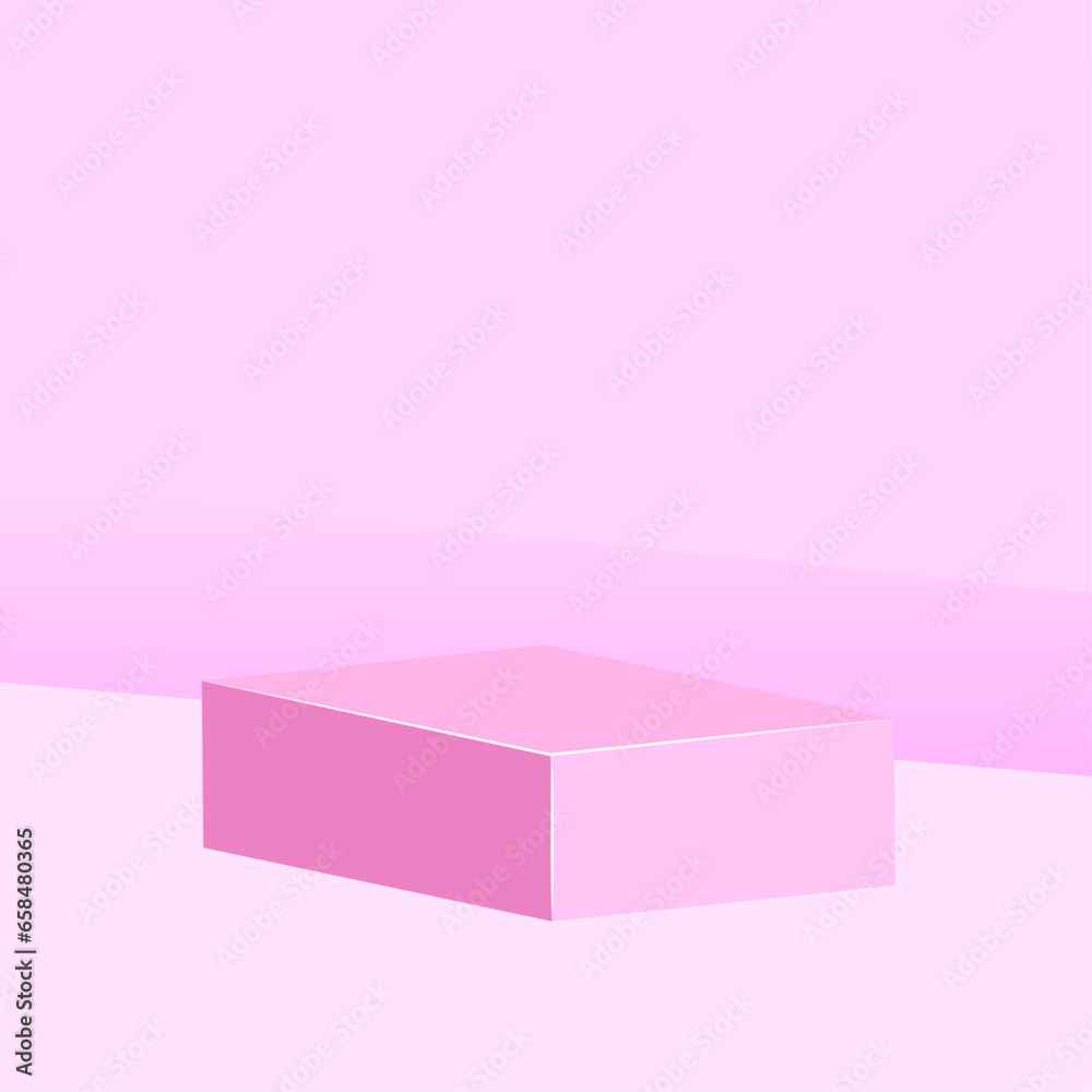 Vector minimal pink podium and scene with 3d render in abstract abackground composition Vector minimal pink podium and scene with 3d render in abstract abackground composition
