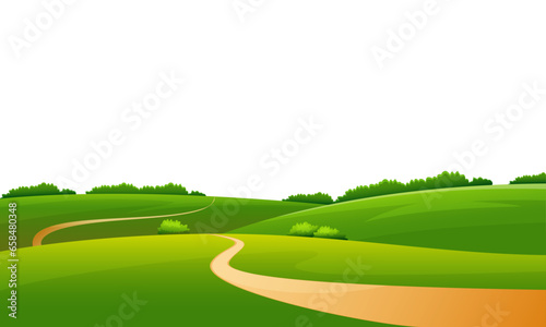 Vector natural landscape background theme