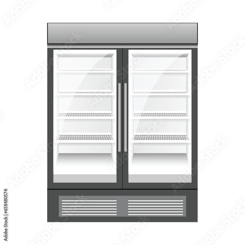 Vector illustration of  fridge 