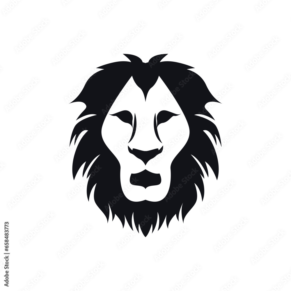 Fototapeta premium Lion head logo icon