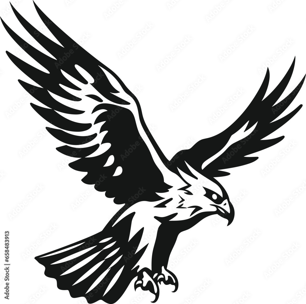 Obraz premium Eagle vector illustrations logo, t-shart design wallpaper 
