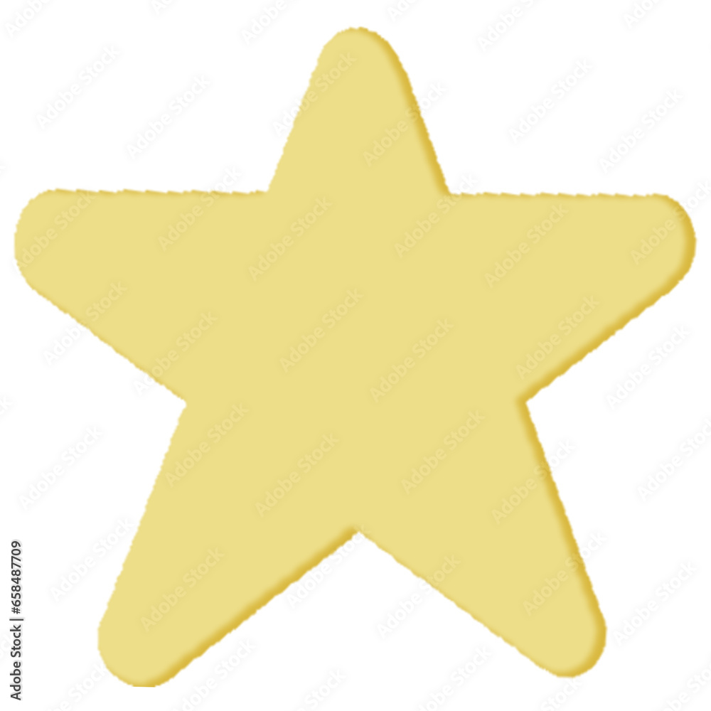 3d golden star