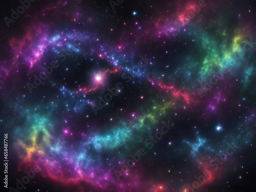 Cosmic Beauty  Abstract Galactic Nebulae Background