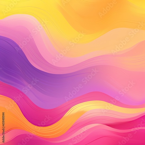 Multicolored gradient background. Abstract lines, waves, liquid effect, plastic, fabric. Banner, poster, wallpaper