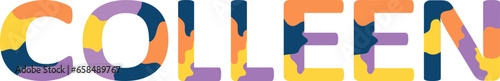 Colleen Colorful 3d Abstract Text name